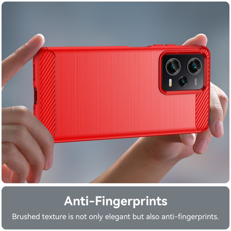 For Xiaomi Redmi Note 12 Pro Speed Brushed Texture Carbon Fiber TPU Phone Case
