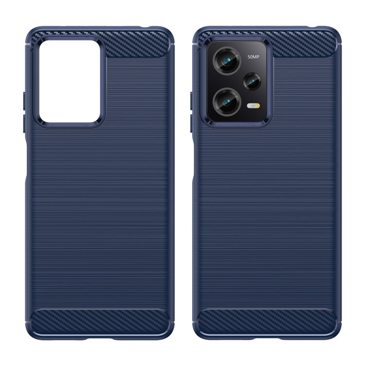 For Xiaomi Redmi Note 12 Pro Speed Brushed Texture Carbon Fiber TPU Phone Case