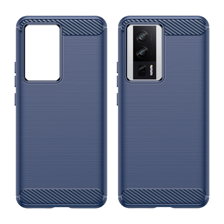 For Xiaomi Redmi K60 Brushed Texture Carbon Fiber TPU Phone Case