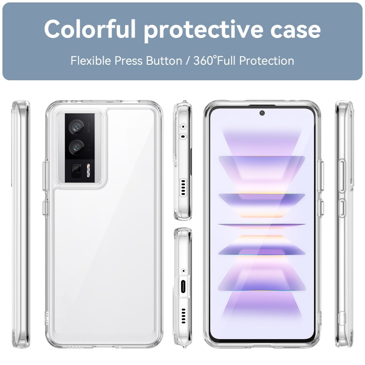 For Xiaomi Redmi K60 Colorful Series Acrylic + TPU Phone Case