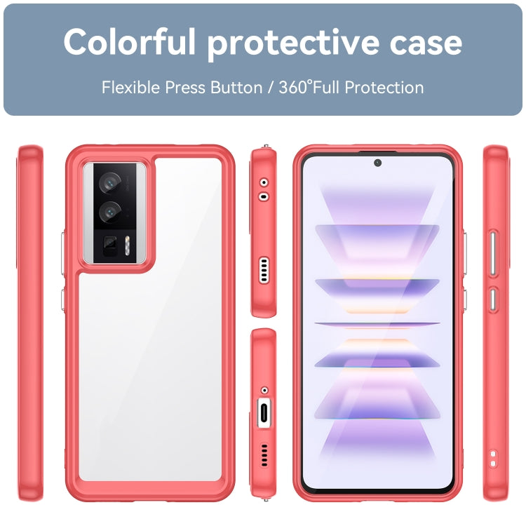 For Xiaomi Redmi K60 Pro Colorful Series Acrylic + TPU Phone Case