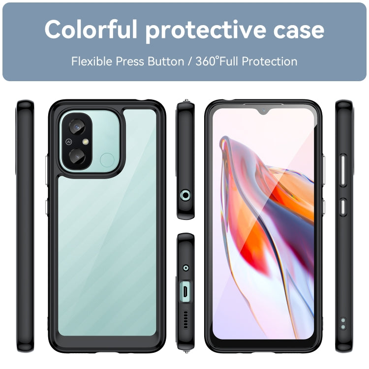 For Xiaomi Redmi 12C Colorful Series Acrylic + TPU Phone Case