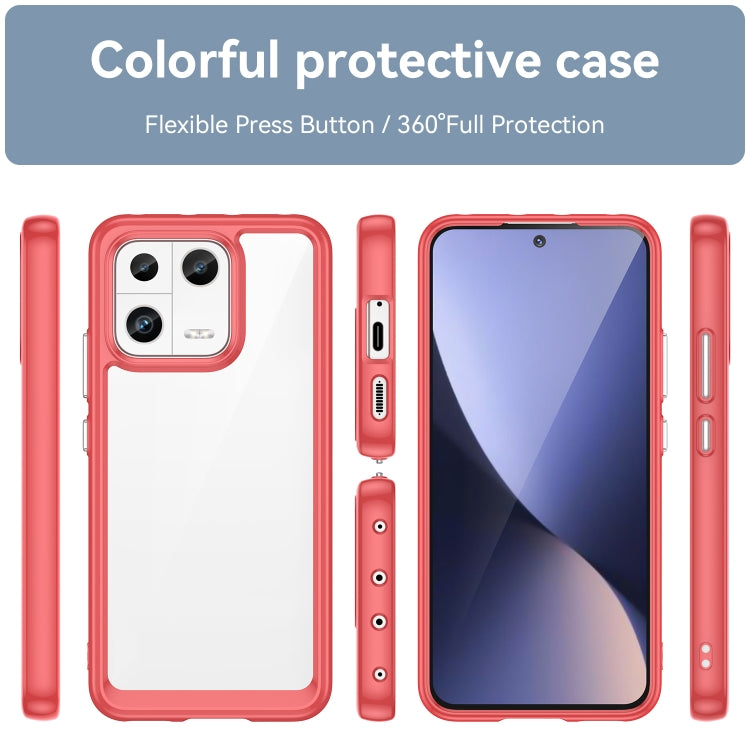 For Xiaomi 13 Colorful Series Acrylic + TPU Phone Case