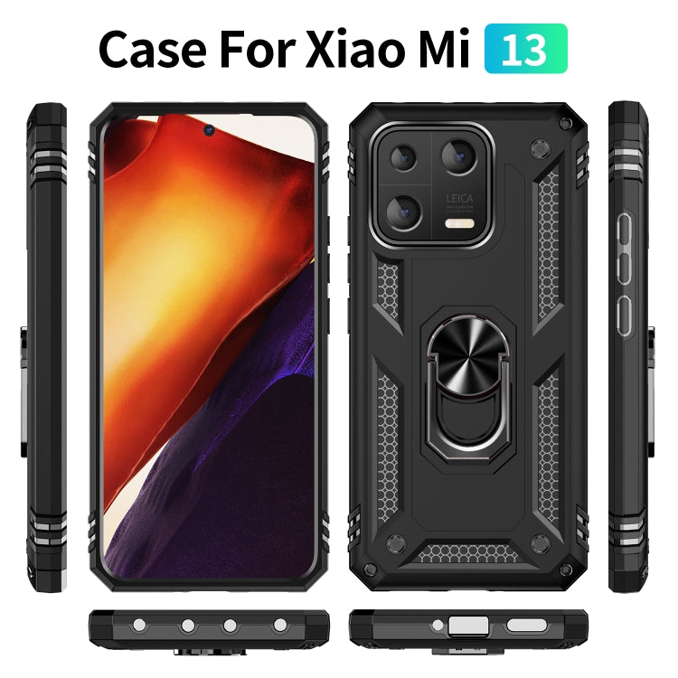 For Xiaomi 13 Shockproof TPU + PC Phone Case with Holder