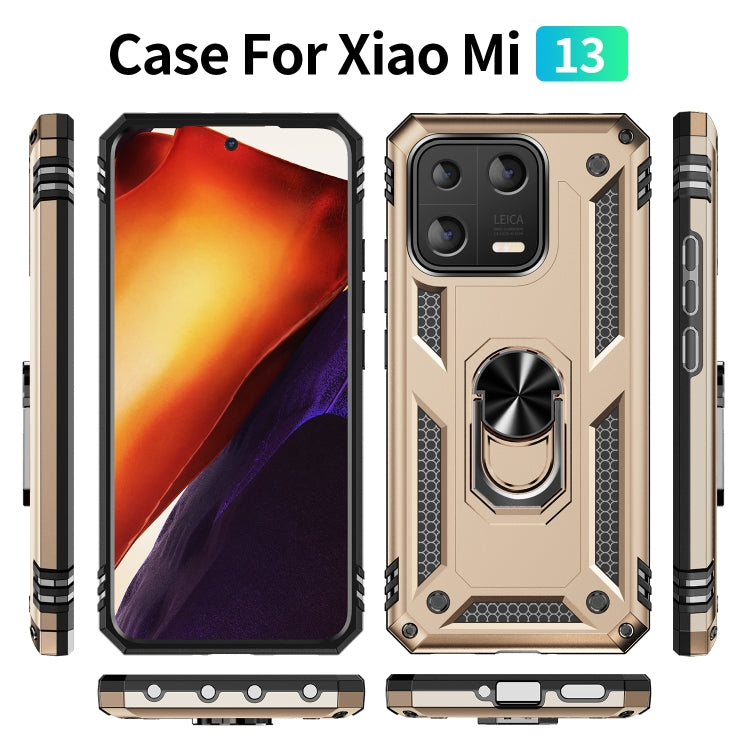 For Xiaomi 13 Shockproof TPU + PC Phone Case with Holder