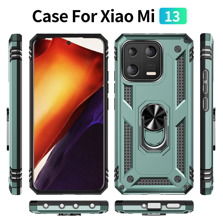 For Xiaomi 13 Shockproof TPU + PC Phone Case with Holder