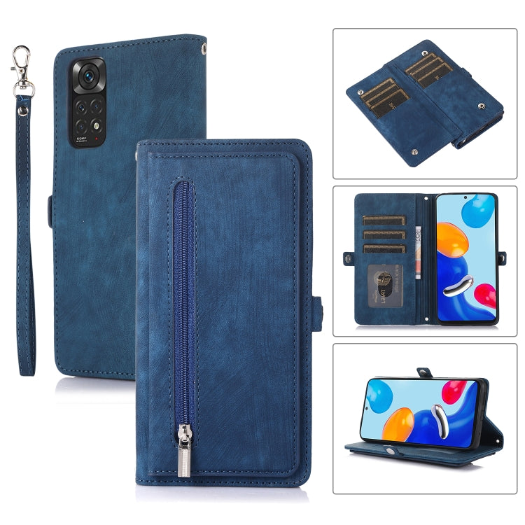 For Xiaomi Redmi A1+ Zipper Card Slot Buckle Wallet Leather Phone Case