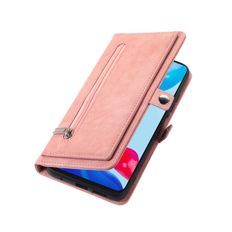 For Xiaomi Redmi Redmi A1 Zipper Card Slot Buckle Wallet Leather Phone Case