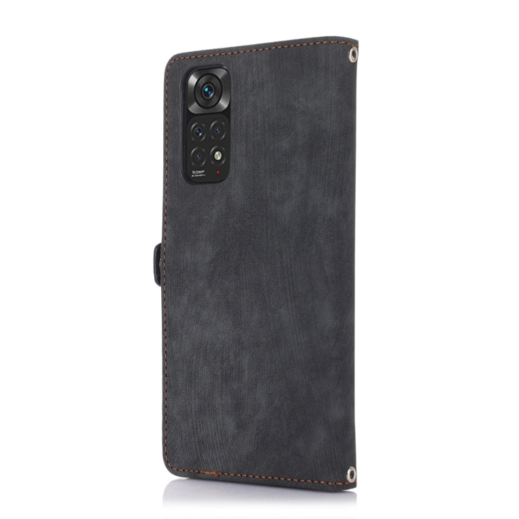 For Xiaomi Redmi Note 11 4G Global Zipper Card Slot Buckle Wallet Leather Phone Case
