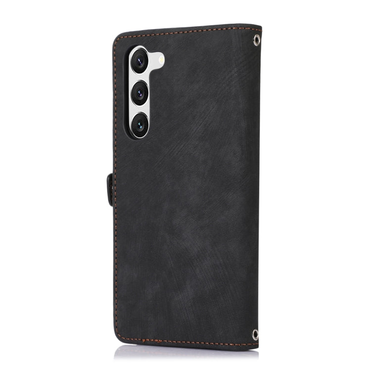 For Samsung Galaxy S23+ 5G Zipper Card Slot Buckle Wallet Leather Phone Case