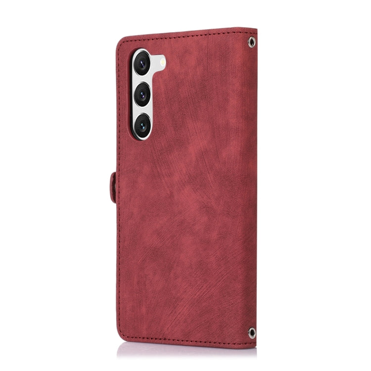 For Samsung Galaxy S23+ 5G Zipper Card Slot Buckle Wallet Leather Phone Case