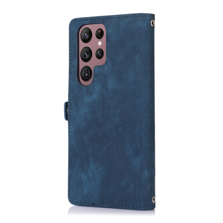 For Samsung Galaxy S23 Ultra 5G Zipper Card Slot Buckle Wallet Leather Phone Case