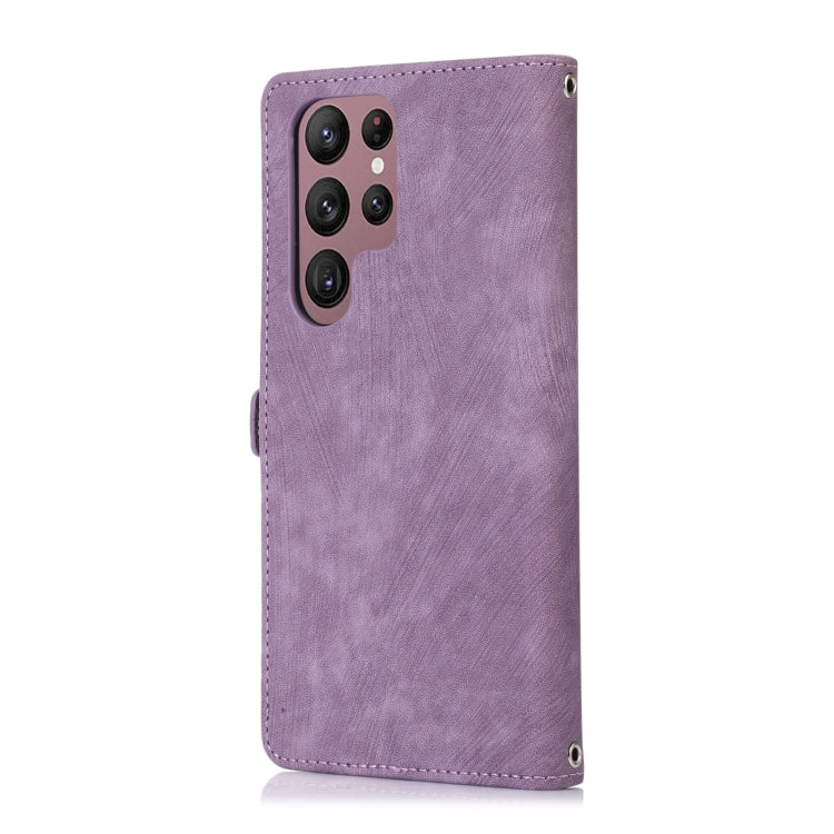 For Samsung Galaxy S23 Ultra 5G Zipper Card Slot Buckle Wallet Leather Phone Case