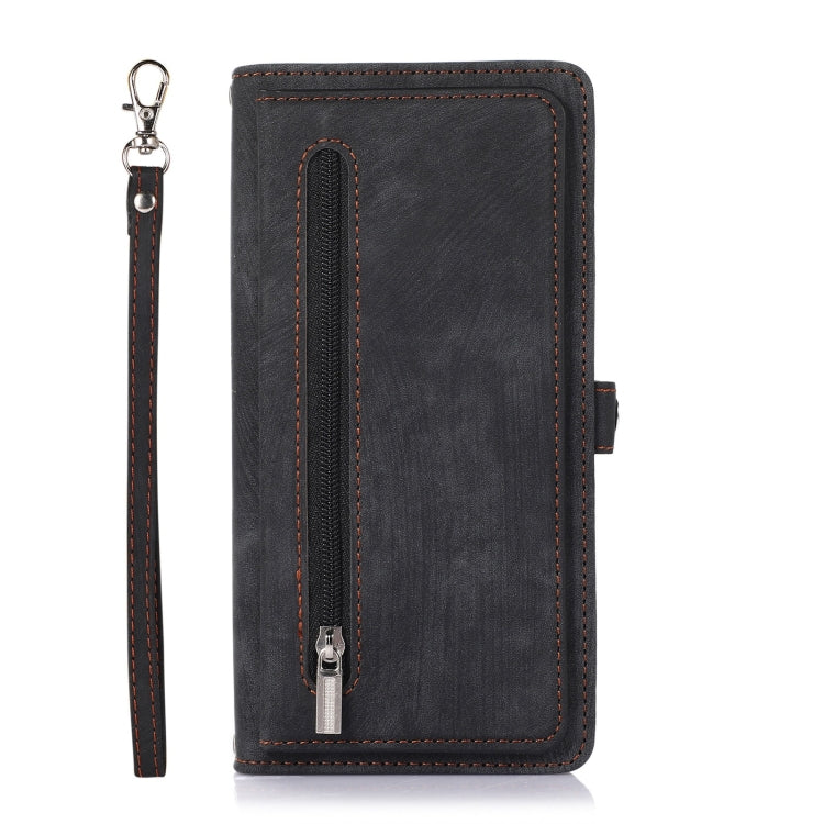 For Samsung Galaxy A23 Zipper Card Slot Buckle Wallet Leather Phone Case