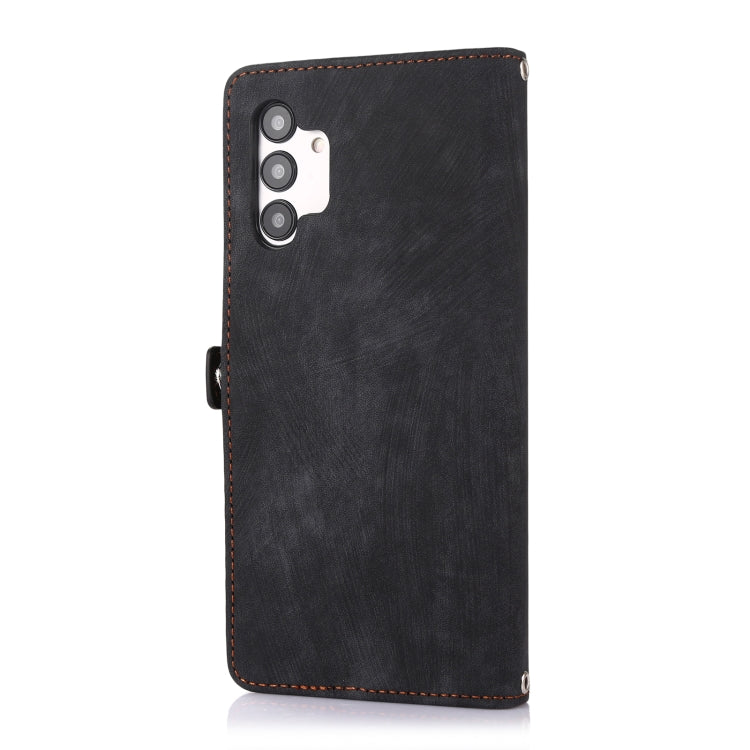 For Samsung Galaxy A13 4G / 5G Zipper Card Slot Buckle Wallet Leather Phone Case