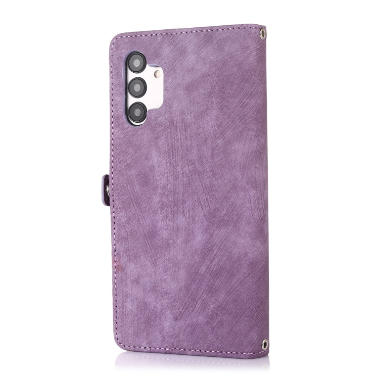 For Samsung Galaxy A13 4G / 5G Zipper Card Slot Buckle Wallet Leather Phone Case