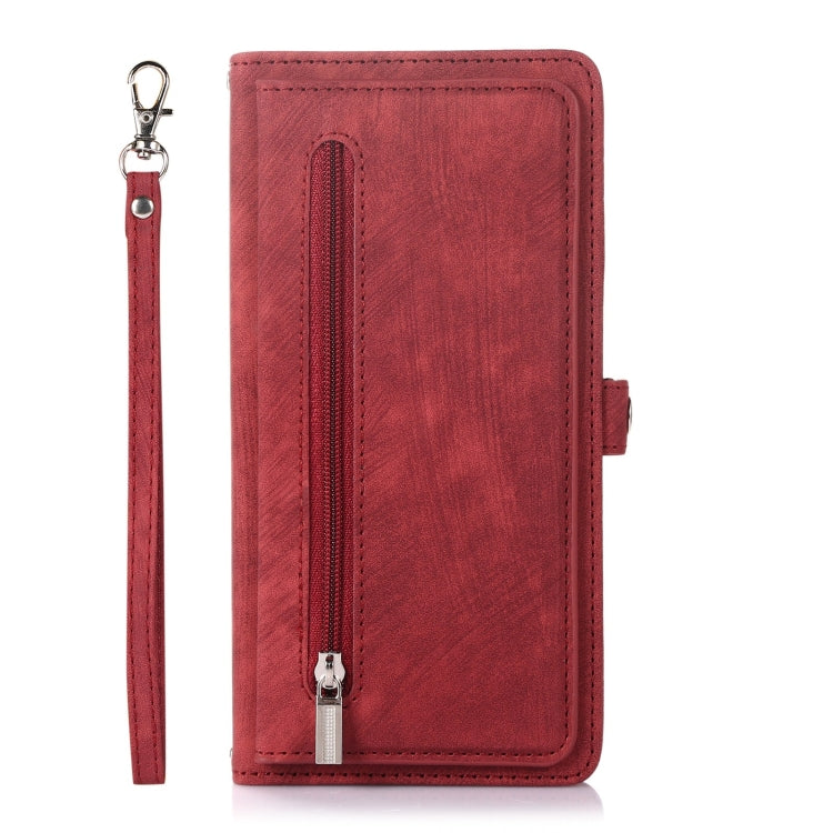 For Samsung Galaxy A53 5G Zipper Card Slot Buckle Wallet Leather Phone Case