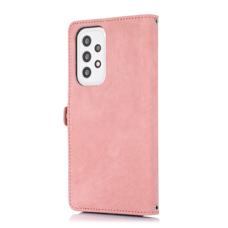 For Samsung Galaxy A33 5G Zipper Card Slot Buckle Wallet Leather Phone Case