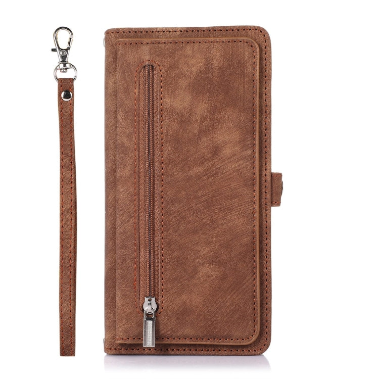 For Samsung Galaxy A33 5G Zipper Card Slot Buckle Wallet Leather Phone Case