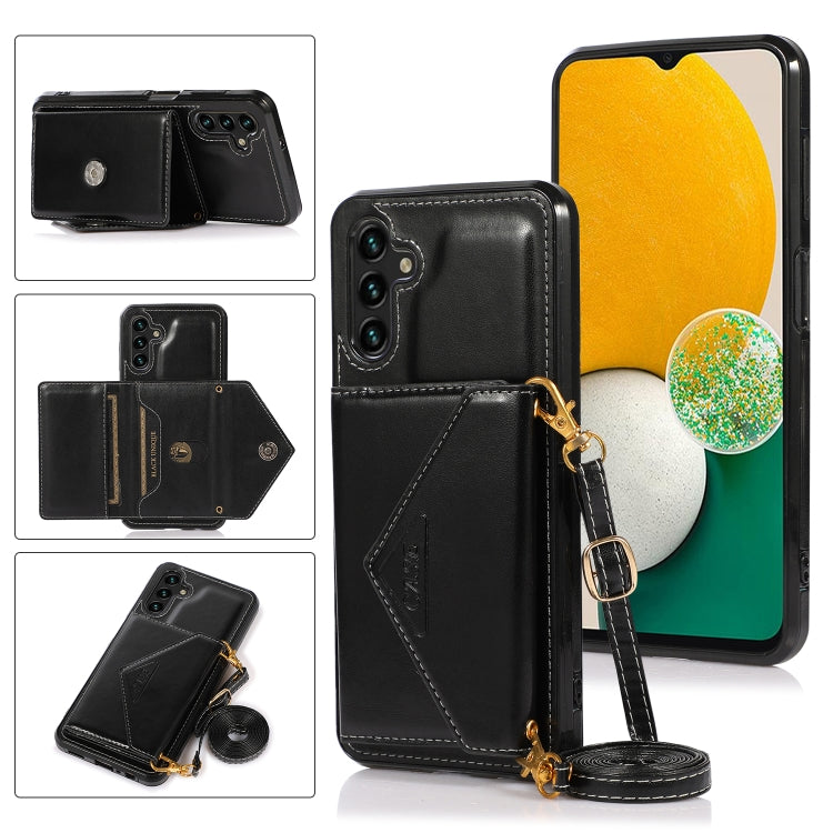 For Samsung Galaxy A13 5G Cross-body Wallet Card Bag Leather Phone Case