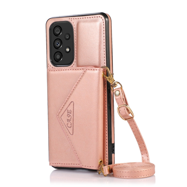 For Samsung Galaxy A33 5G Cross-body Wallet Card Bag Leather Phone Case