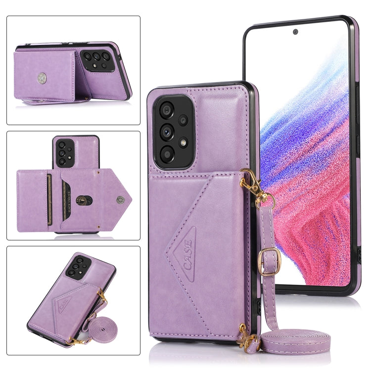 For Samsung Galaxy A33 5G Cross-body Wallet Card Bag Leather Phone Case