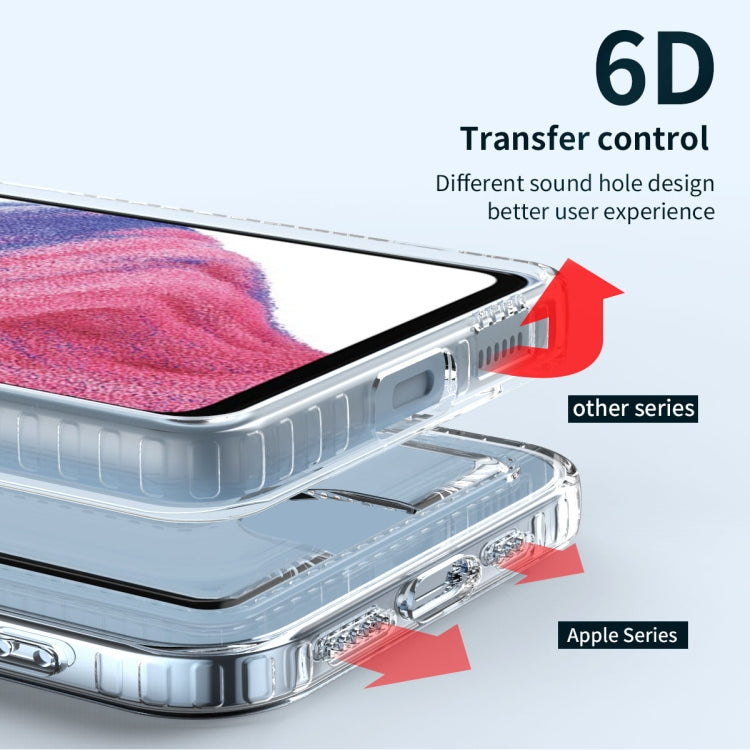 For Samsung Galaxy A54 5G Card Bag Shockproof Transparent Phone Case(Transparent)