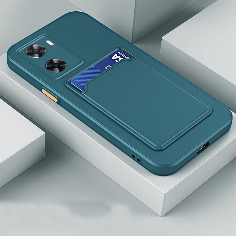 For vivo Y02s Skin Feel Card TPU Contrast Color Button Phone Case