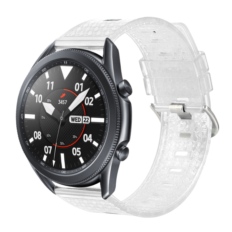 For Samsung Galaxy Watch3 45mm 22mm Transparent Shiny Diamond TPU Watch Band