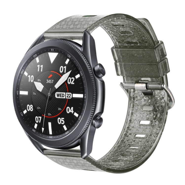 For Samsung Galaxy Watch3 45mm 22mm Transparent Shiny Diamond TPU Watch Band