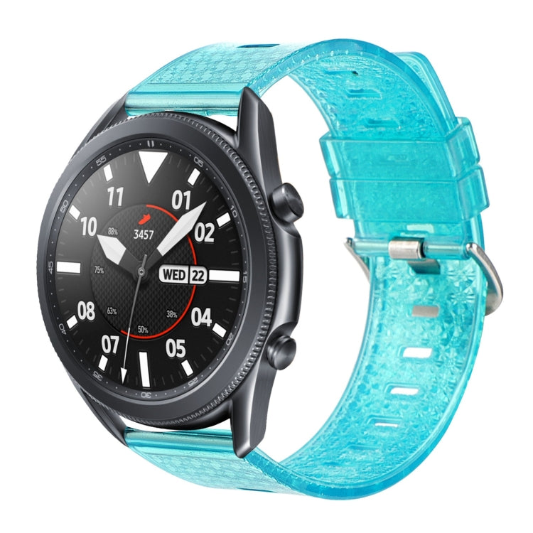 For Samsung Galaxy Watch3 45mm 22mm Transparent Shiny Diamond TPU Watch Band