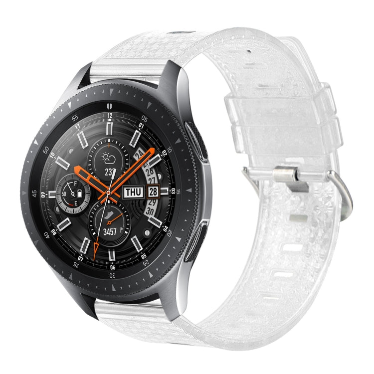 For Samsung Galaxy Watch 46mm 22mm Transparent Shiny Diamond TPU Watch Band