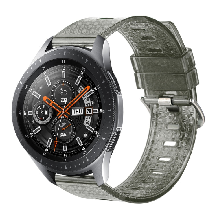 For Samsung Galaxy Watch 46mm 22mm Transparent Shiny Diamond TPU Watch Band