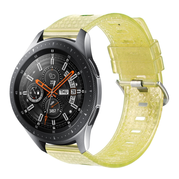 For Samsung Galaxy Watch 46mm 22mm Transparent Shiny Diamond TPU Watch Band