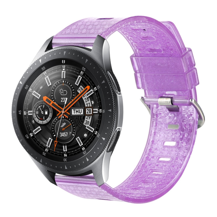 For Samsung Galaxy Watch 46mm 22mm Transparent Shiny Diamond TPU Watch Band