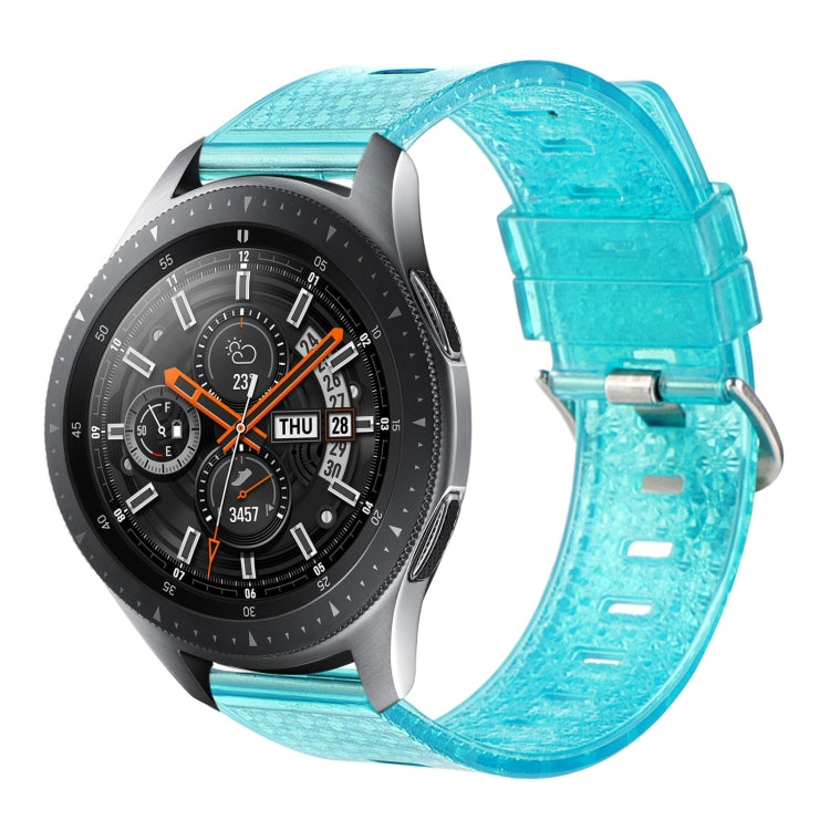 For Samsung Galaxy Watch 46mm 22mm Transparent Shiny Diamond TPU Watch Band