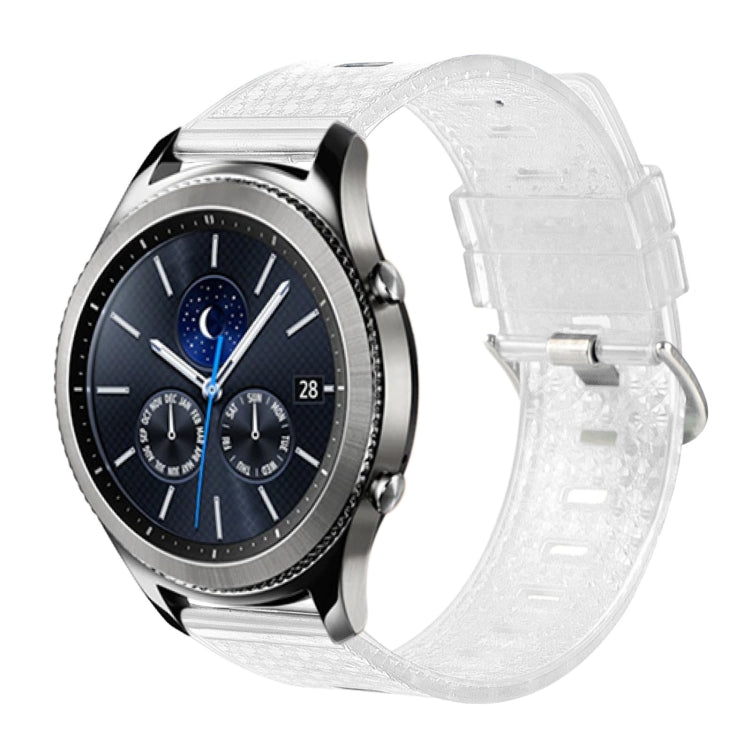For Samsung Gear S3 Classic 22mm Transparent Shiny Diamond TPU Watch Band