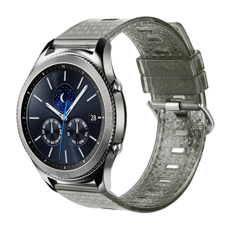 For Samsung Gear S3 Classic 22mm Transparent Shiny Diamond TPU Watch Band