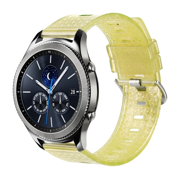 For Samsung Gear S3 Classic 22mm Transparent Shiny Diamond TPU Watch Band