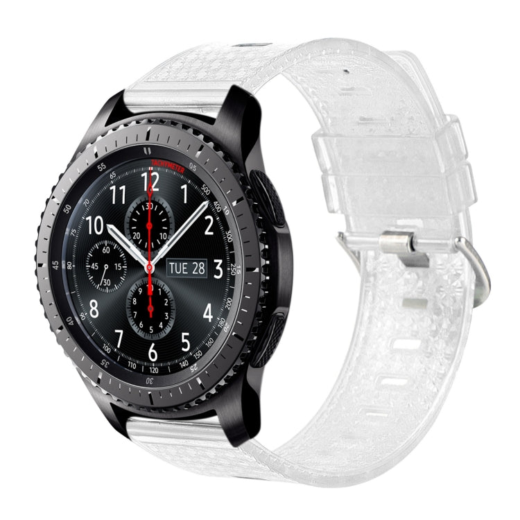 For Samsung Gear S3 Frontier 22mm Transparent Shiny Diamond TPU Watch Band