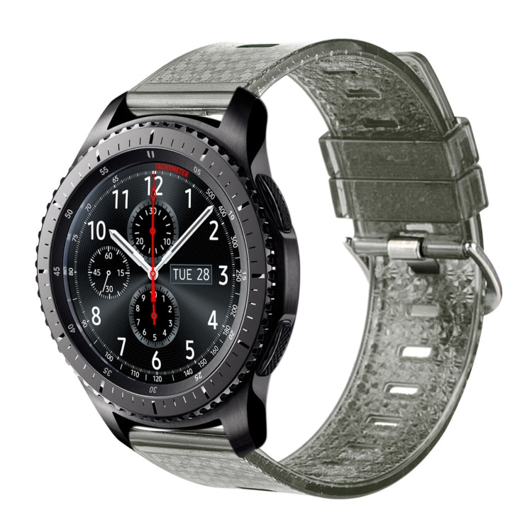 For Samsung Gear S3 Frontier 22mm Transparent Shiny Diamond TPU Watch Band