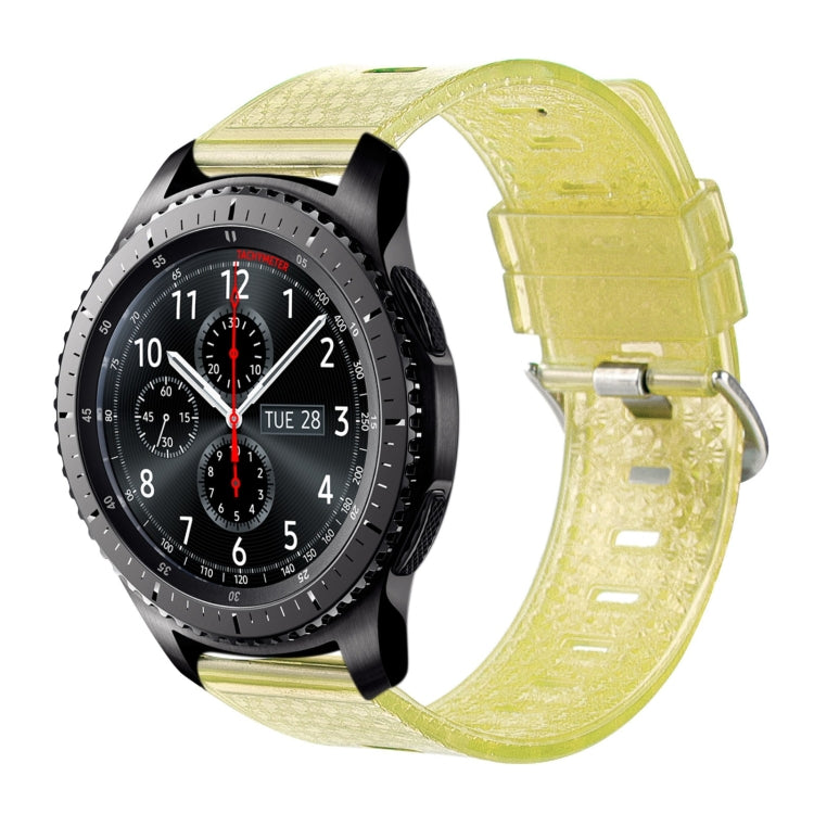 For Samsung Gear S3 Frontier 22mm Transparent Shiny Diamond TPU Watch Band