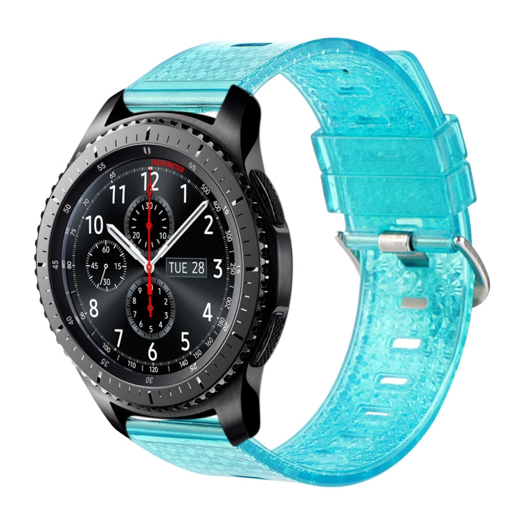 For Samsung Gear S3 Frontier 22mm Transparent Shiny Diamond TPU Watch Band