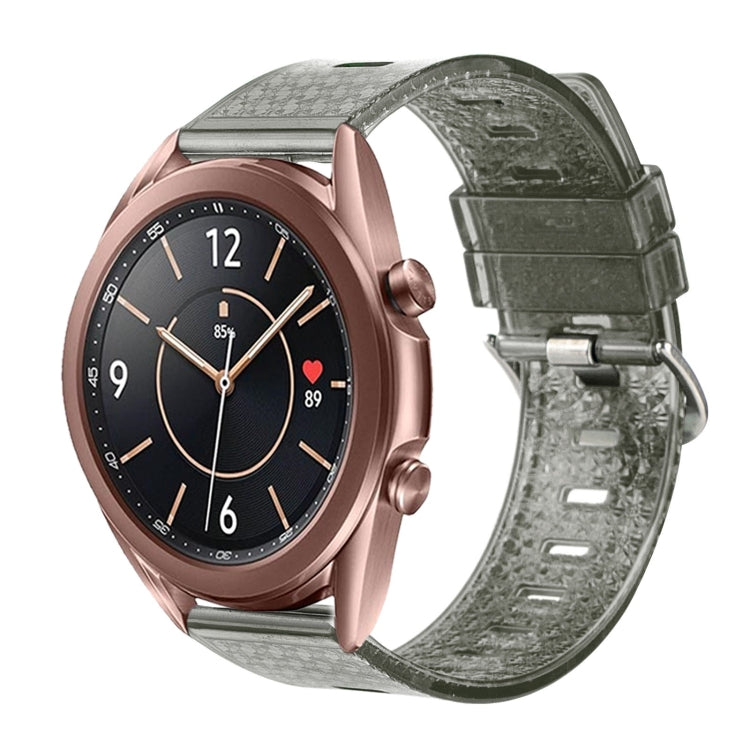 For Samsung Galaxy Watch 3 41mm 20mm Transparent Shiny Diamond TPU Watch Band