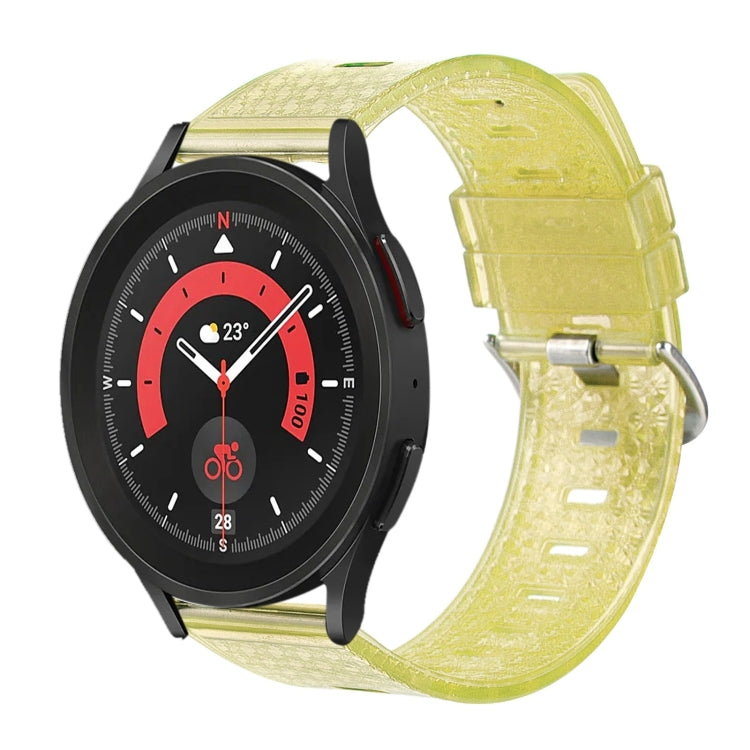 For Samsung Galaxy Watch 3 41mm 20mm Transparent Shiny Diamond TPU Watch Band