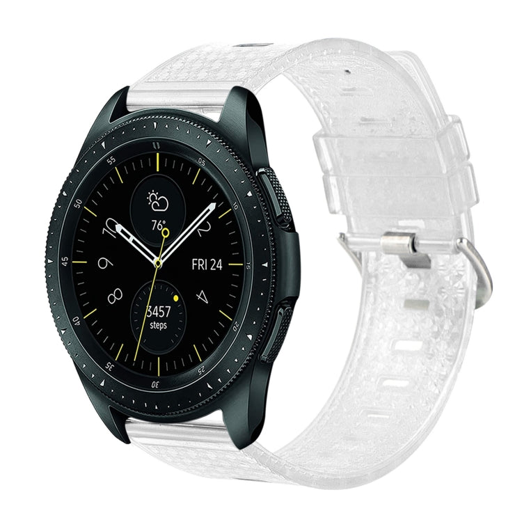 For Samsung Galaxy Watch 42mm 20mm Transparent Shiny Diamond TPU Watch Band