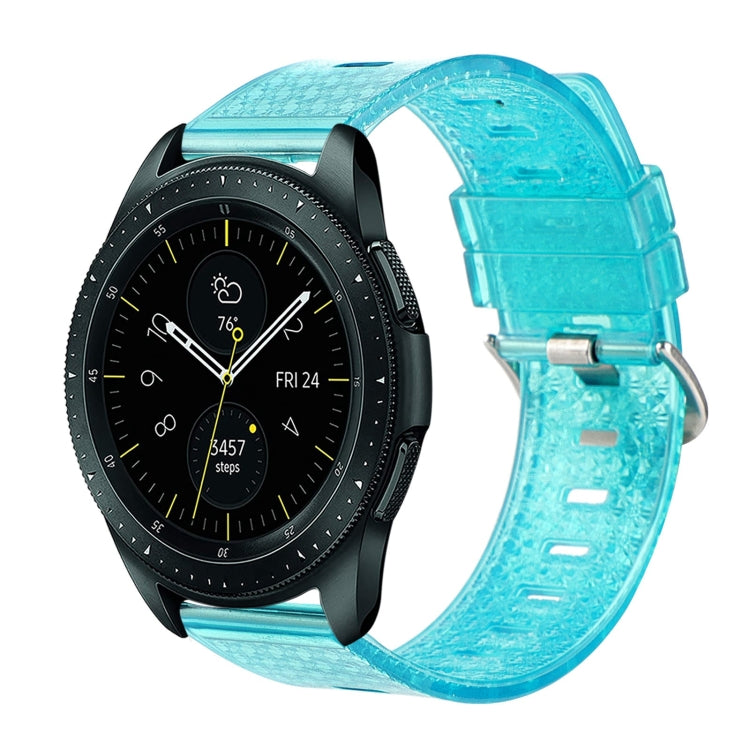 For Samsung Galaxy Watch 42mm 20mm Transparent Shiny Diamond TPU Watch Band