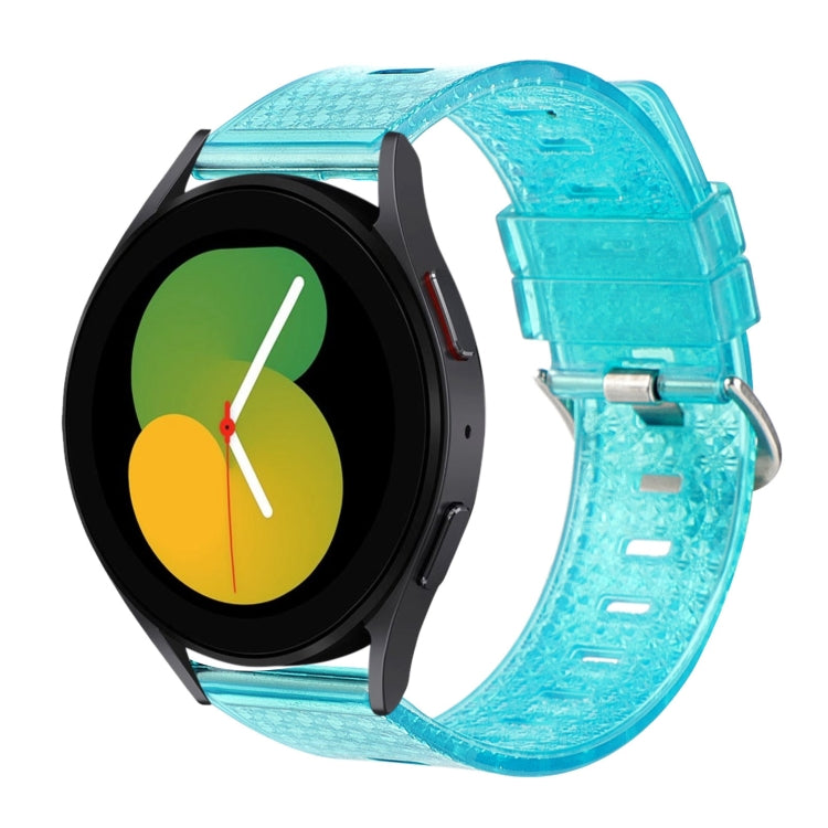 For Samsung Galaxy Watch5 40mm / 44mm 20mm Transparent Shiny Diamond TPU Watch Band