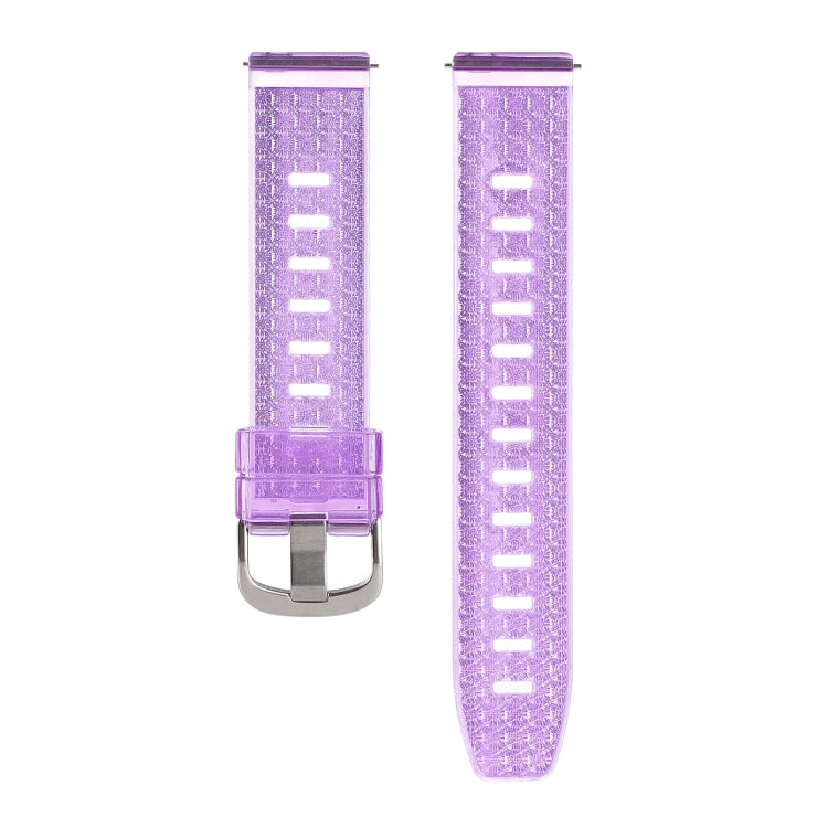 For Samsung Galaxy Watch5 Pro 20mm Transparent Shiny Diamond TPU Watch Band