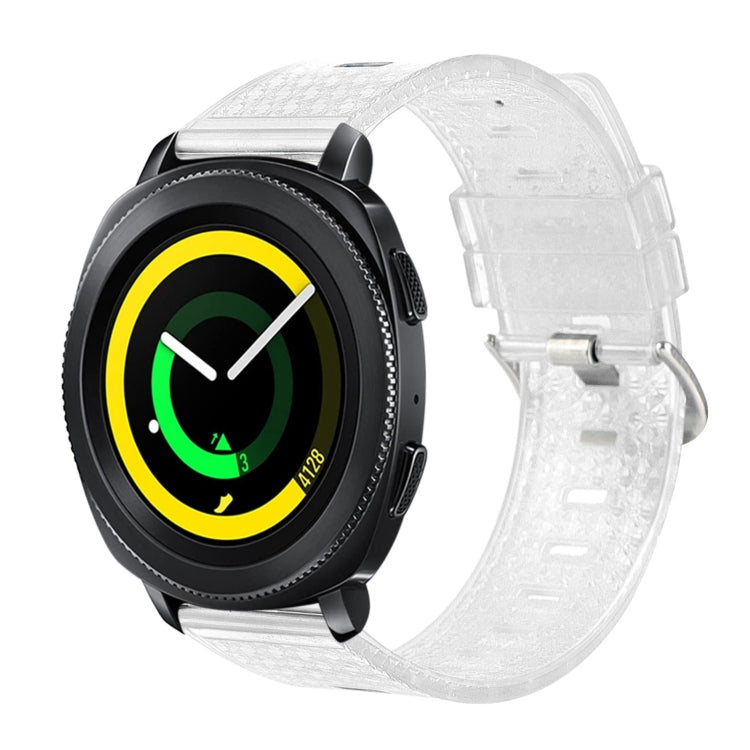 For Samsung Galaxy Gear Sport / Gear S2 Classic 20mm Transparent Shiny Diamond TPU Watch Band